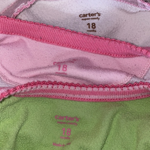 18 Month Carters zip-up Footie pajamas - Picture 7 of 9